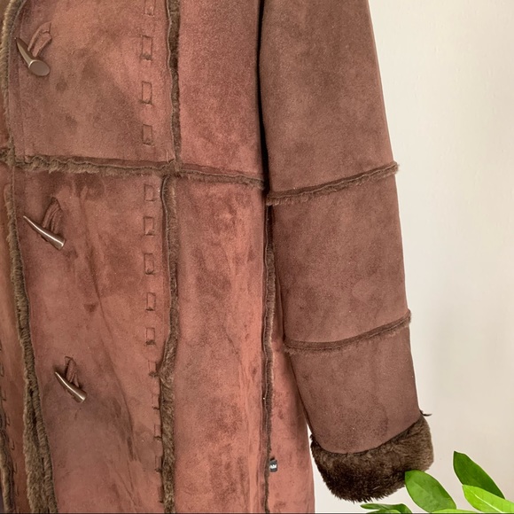 ROTHSCHILD FAUX FUR MICROSUEDE WOMAN’s COAT SIZE L(14) - Picture 12 of 15